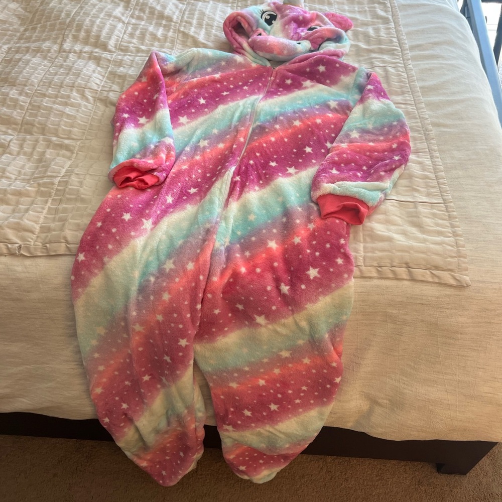 Colorful Unicorn Onesie Pajama - Picture 3 of 4
